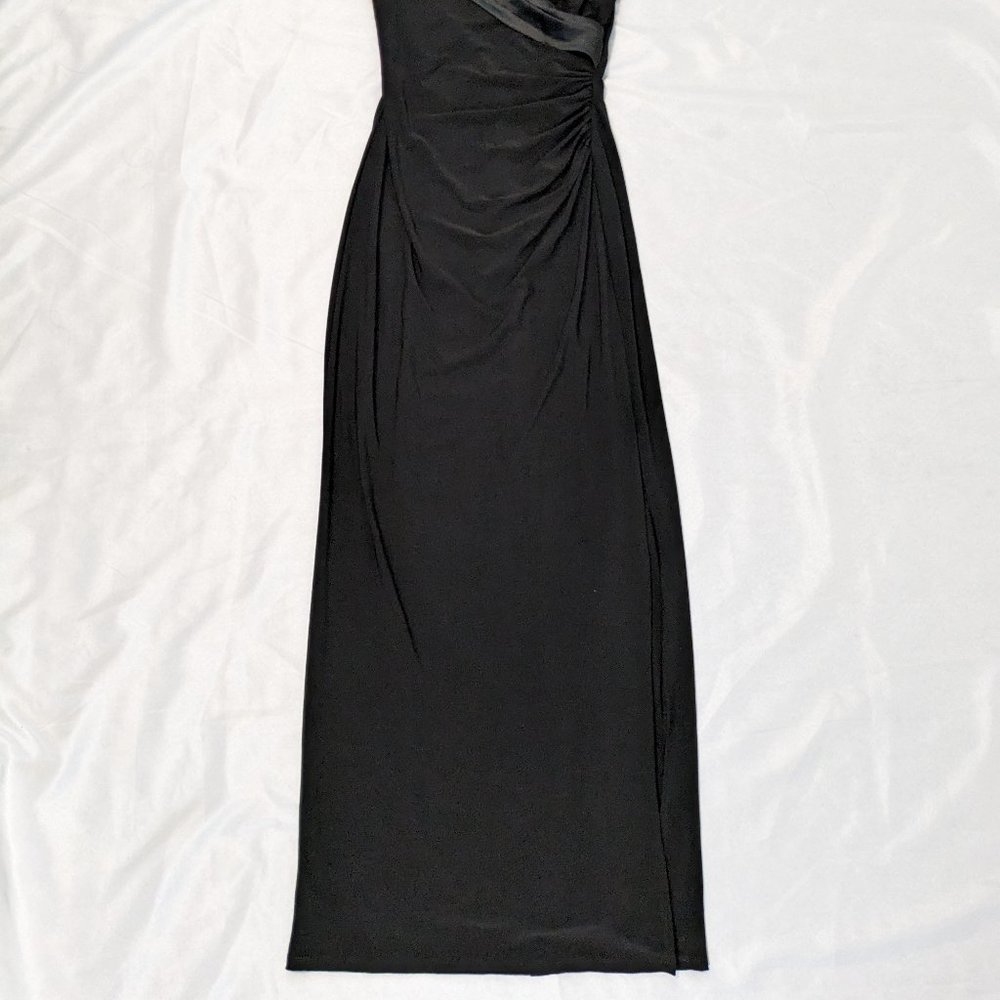 NWOT Lauren Ralph Lauren Long Black Evening Gown Size 6 - Picture 2 of 8